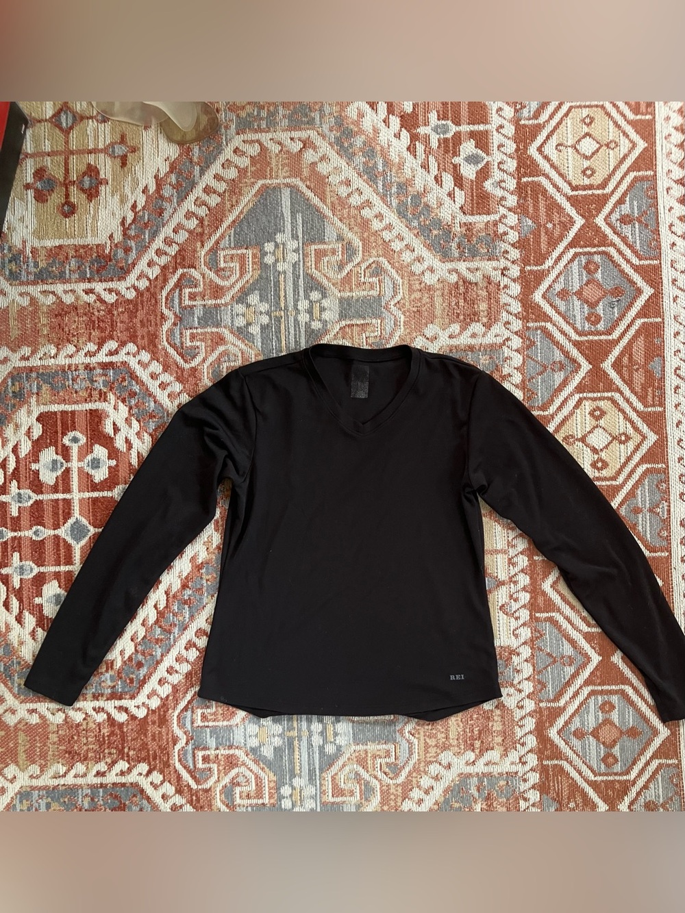 Vintage REI Black Base layer size S